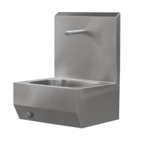MUNDI Stainless steel hand washbasin (1 tap)